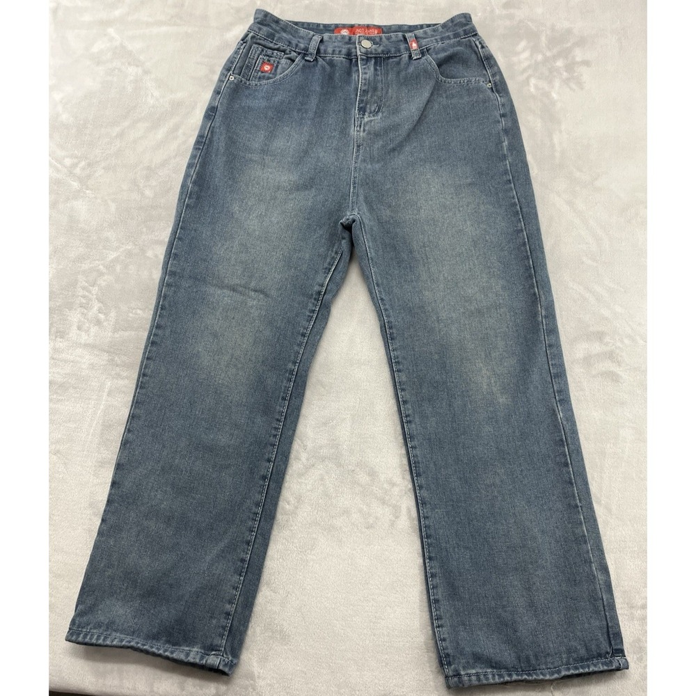JNCO Jean Men Medium 28x25 Blue Wash Straight Leg Time Resistant Denim 1985